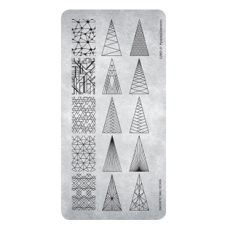 Stamping Plate 21 Pyramid Elements