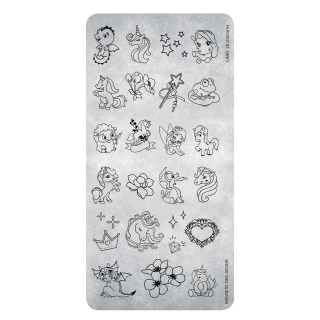 Stamping Plate 26 Unicorns