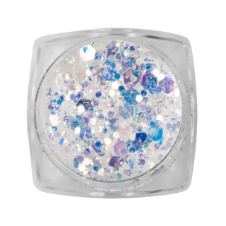 Clear Inlay Silver-White