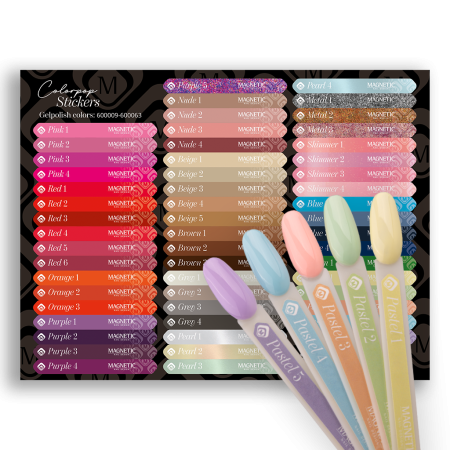 Colorpop Stickervel Gelpolish  600009 t/m 600063
