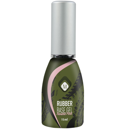 Rubber Base Gel Frosted Pink 15 ml
