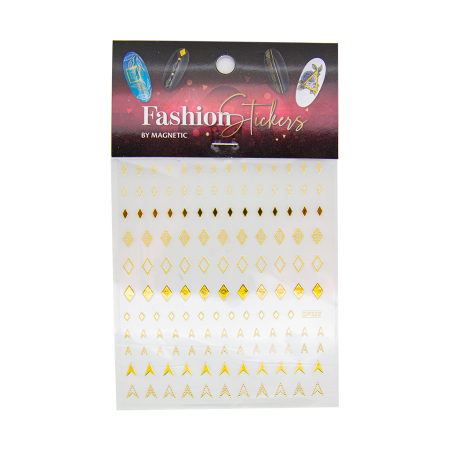 Fashion Sticker Diamond Gold
