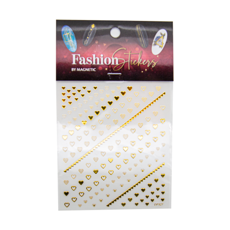 Fashion Sticker Hearts Gold