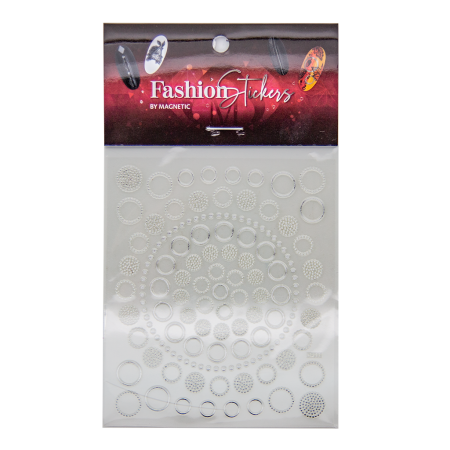 Fashion Sticker Circles Silver