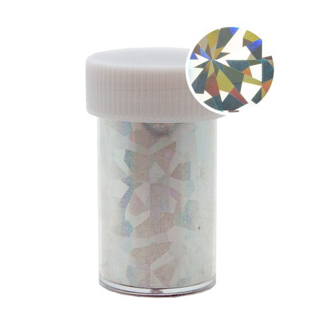 Transfer Foil Roll Holographic Silver Flakes