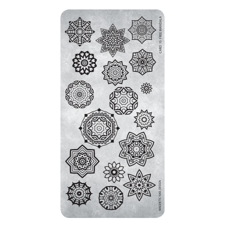 Stamping Plate 15 Free Mandala