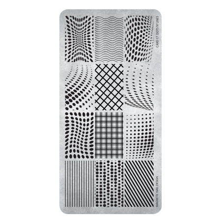 Stamping Plate 17 Dots and Lines