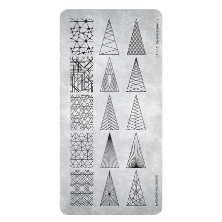 Stamping Plate 21 Pyramid Elements
