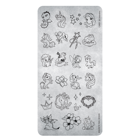Stamping Plate 26 Unicorns