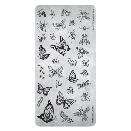 Stamping Plate 28 Insects and Bugs