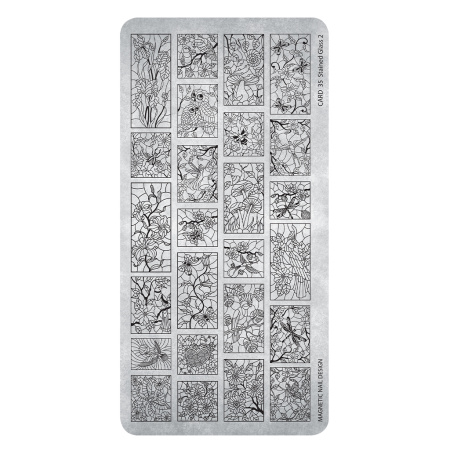 Stamping Plate 35 Stained Glass 2