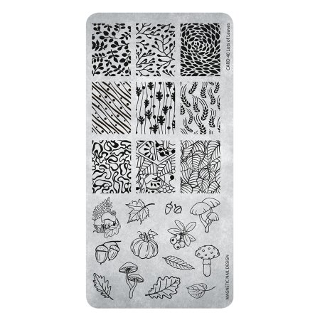 Stamping Plate 40 Lots of Leaves