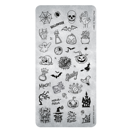 Stamping Plate 41 Trick or Treat