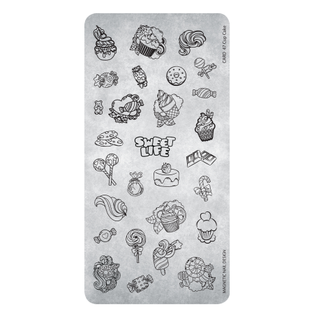 Stamping Plate 47 Cup Cake