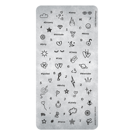Stamping Plates 54 Hastags