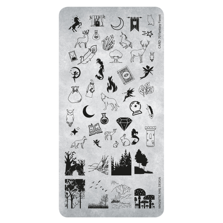 Stampingplate 70 Fantasy Forest