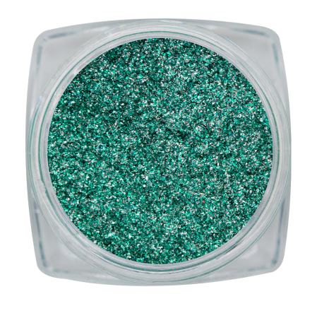 Magnetic Chrome Sparkle Green