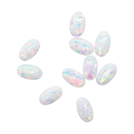 Magnetic Cabuchon White Opal