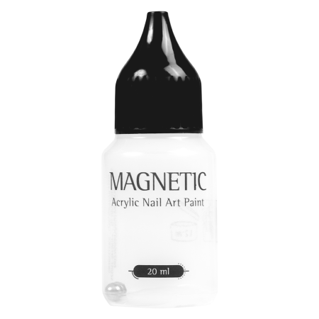 Empty Paint Bottle with Black Cap