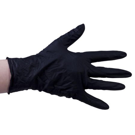 Nitril Gloves 100pcs Black S pd.fr.
