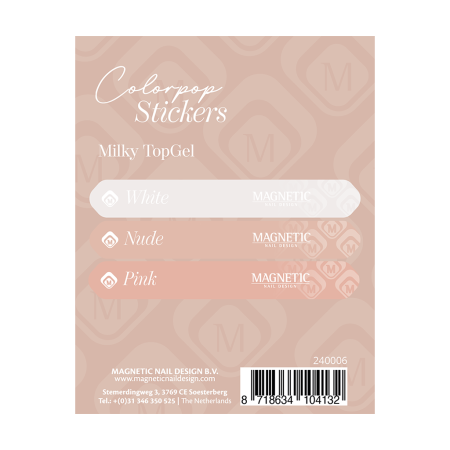Colorpop Stickervel Milky Topgels 104026 t/m 104028