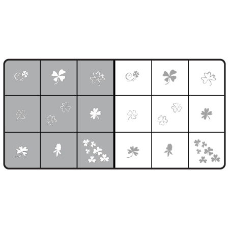 Airnails Stencil Clover