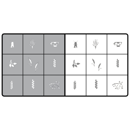 Airnail Stencil Gifts of Autumn