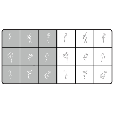 Airnails Stencil Silhouettes
